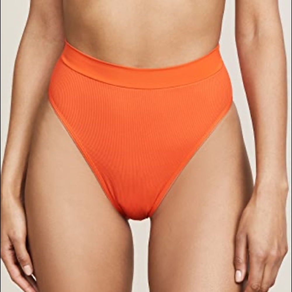 L*Space Frenchi Rib Bikini Ridin High Bitsy Cut Bottom Poppy Small